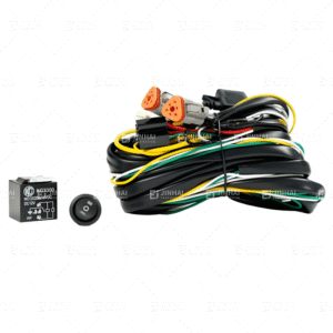 Mazo de cables - Relé de 40 amperios - Interruptor basculante LED de 3 posiciones - Conectores Deutsch de 3 pines