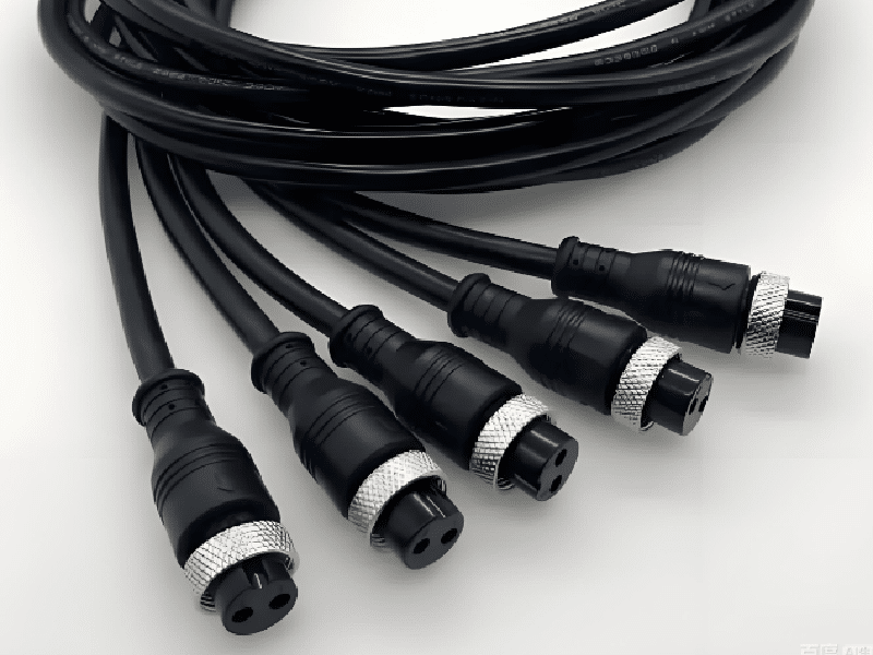 Conjunto de cable macho rectangular D-Sub estanco